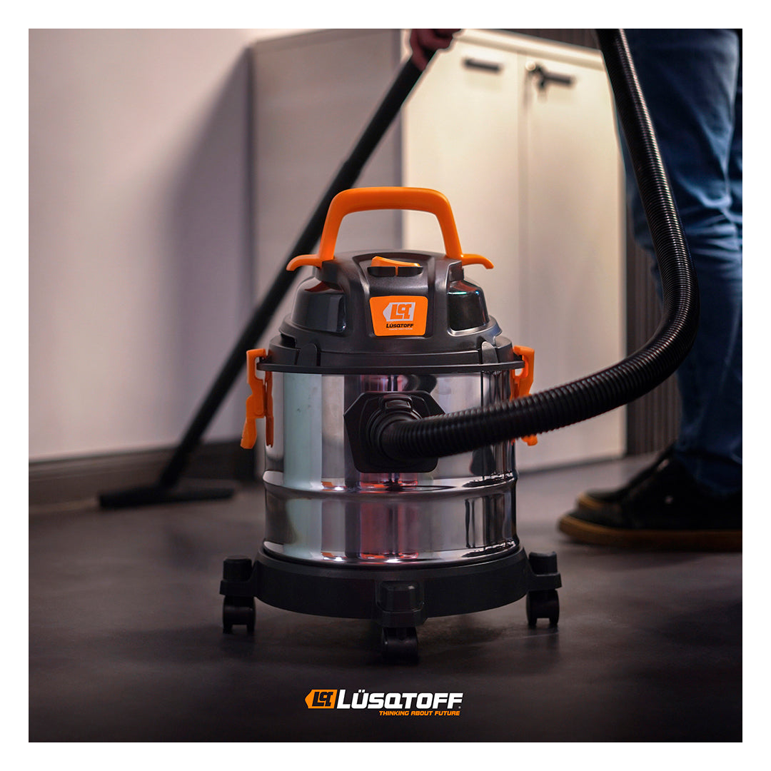 LÜSQTOFF - ASPIRADORA INDUSTRIAL 1400W - 15LTS