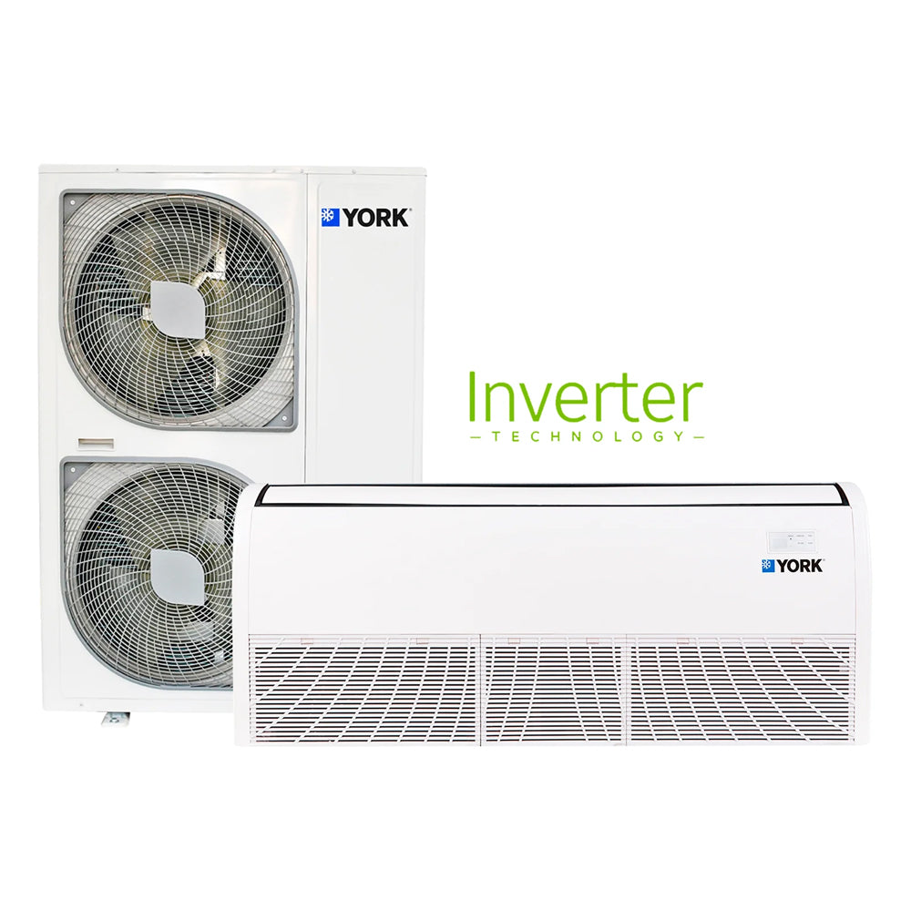 YORK - AIRE ACONDICIONADO PISO TECHO INVERTER 18000 NOMINAL 6TR