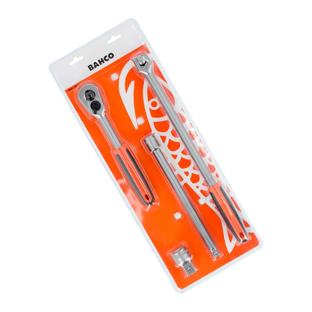 BAHCO - JUEGO DE 4 ACCESORIOS DE 1/2" | SB81-SET1